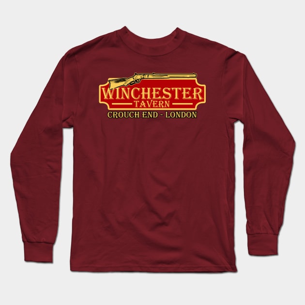 Winchester Tavern Long Sleeve T-Shirt by Meta Cortex